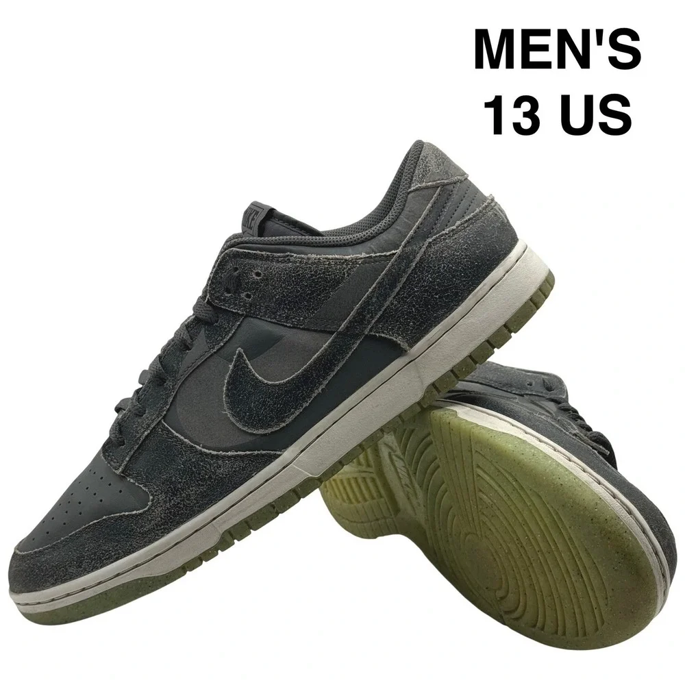 Nike Dunk Low Halloween‎ Iron Grey Men's Size 13 Grey Green DQ7681-001 Retro
